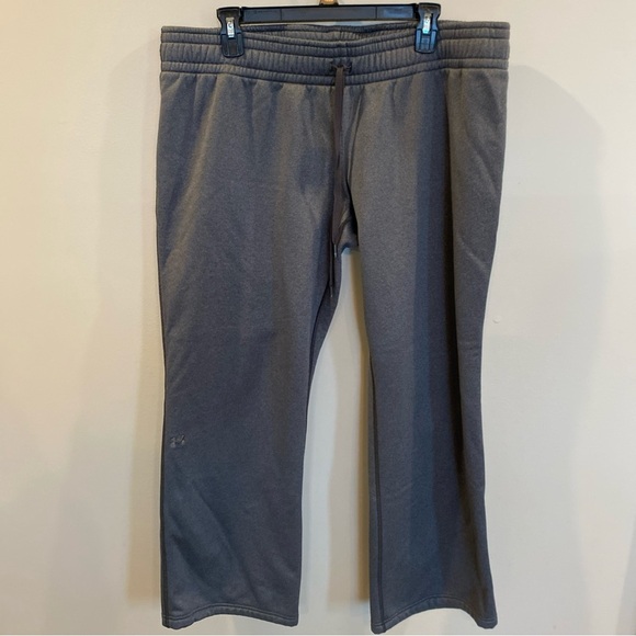 Under Armour Cold Gear Fleece Sweatpants Womens XL Gray - Picture 1 of 6